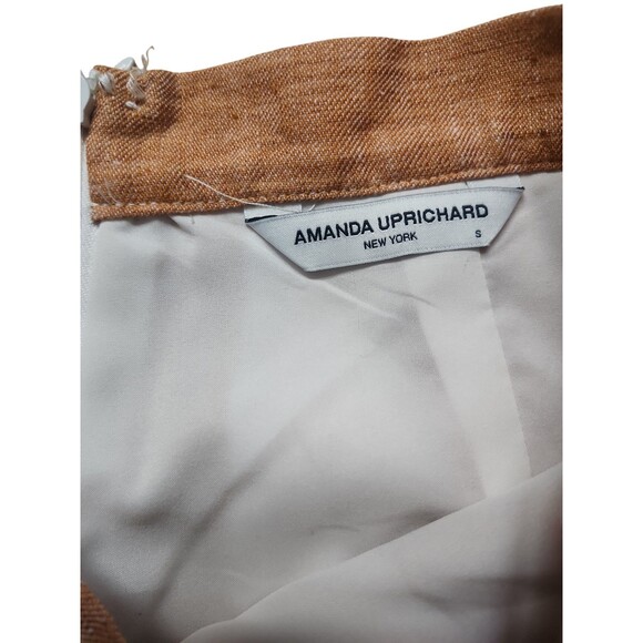 Amanda Uprichard Revolve Linen Pants Womens S Ginger White Striped Coastal Beach - Picture 2 of 7